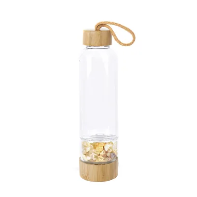 Natural crystal gravel water bottle Yellow - Shop at LoveMi