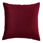 Nordic solid velvet sofa pillow - Wine Red