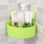 Triangle suction cup bathroom rack - Green