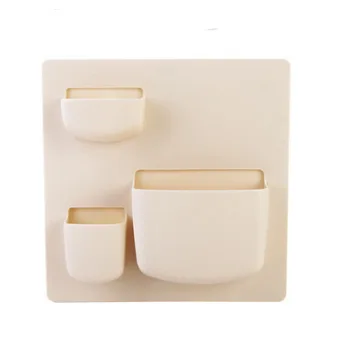 Multi Function Punch free Wall Hanging Storage Rack Kitchen Tools Beige - Shop at LoveMi