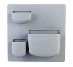 Multi-Function Punch-free Wall Hanging Storage Rack Kitchen Tools - Dark Gray