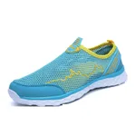 Net Shoes Men's Hollow Sole Breathable Men's Shoes Couple Mesh Lazy Shoes - Moonlight-41