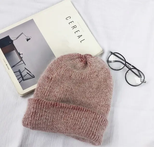 Autumn Winter Rabbit Hair Winter Skullies Hat Wine Red - Shop at LoveMi