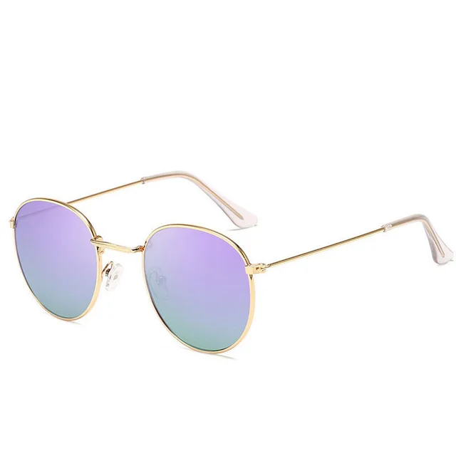 All-match metal round sunglasses - C19
