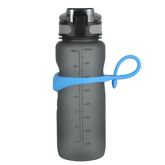 Fitness sports water bottle NEO magnetic ring - Blue