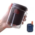 Portable tea set travel quick-off cup simple pot - J