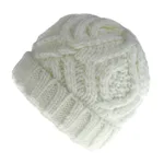 Woollen knitted hat - White