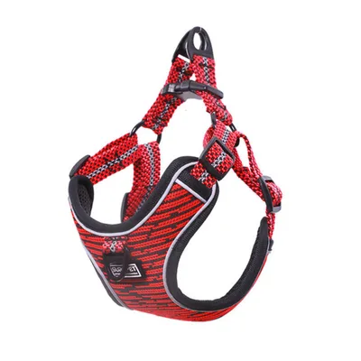 Pet chest strap explosion proof flush reflective vest Red - Shop at LoveMi