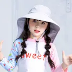 Children's sunscreen cap - Grey