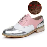 British style color matching shoes - Pink