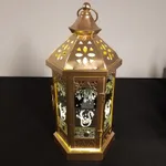 Wrought iron hurricane lamp