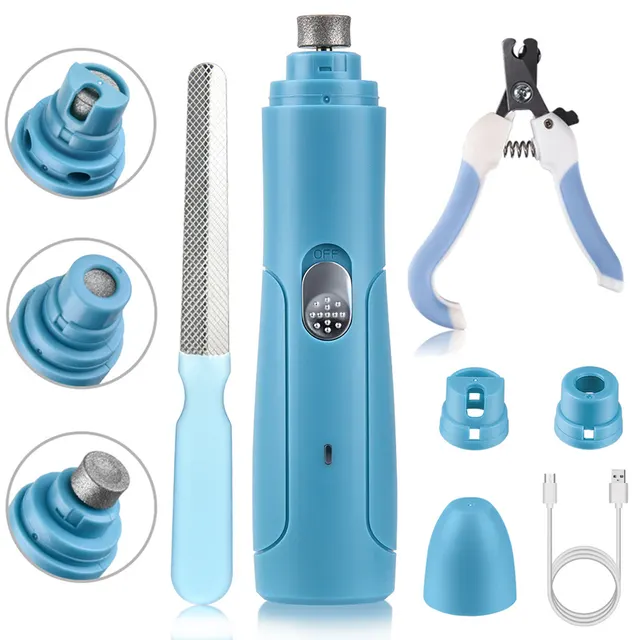 Pet electric nail polisher manicure tool set Blue - Shop at LoveMi