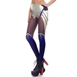 Stretch tight women's Leggings - Blue