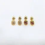 Pineapple pendant earrings - Gold Earrings