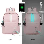 Korean fashion luminous casual girl backpack - Pink
