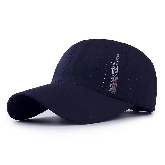 Spring Sun Baseball Cap Men's Peaked Cap - Navy Blue