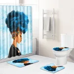 African women's new creative shower curtain - Q190827 B005