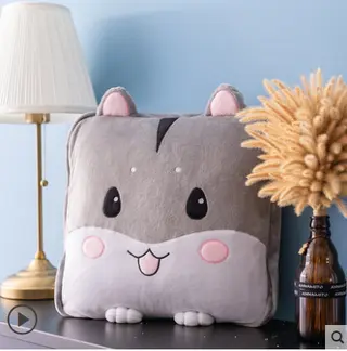 blanket cushion pillow - Hamster 4