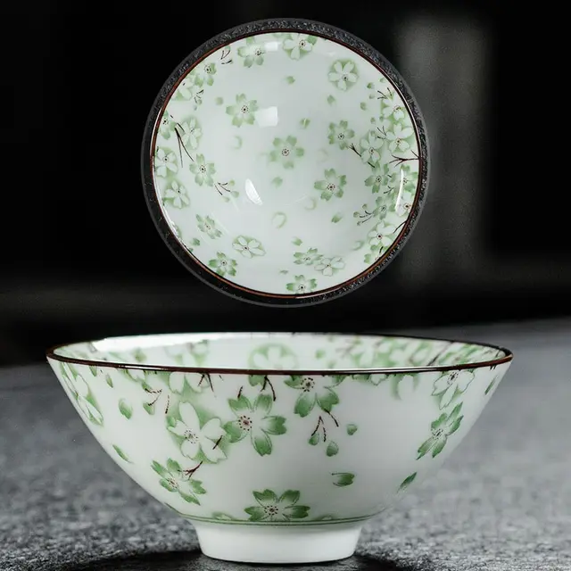 Blue and White Porcelain Tea Cup Ceramic Hat Cup - P