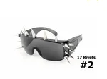 Riveted & Spiked Sunglasses - 17 Rivets