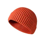 Retro Solid Color Adult Melon Hat - Orange