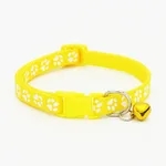 The pet cat wears a bell collar - Yellow M