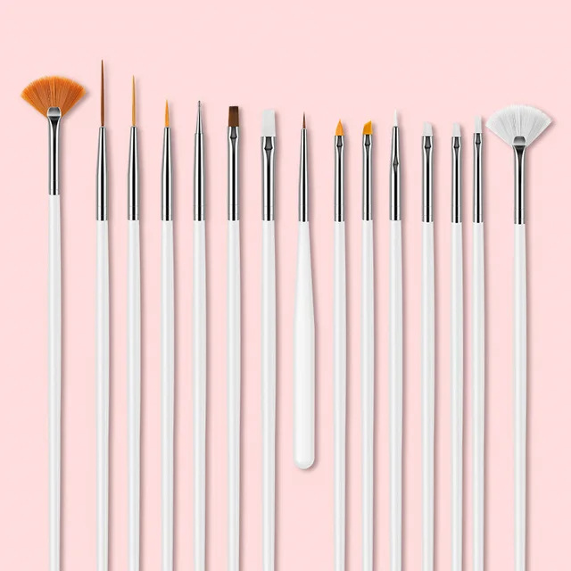 20 manicure brush tool sets White - Shop at LoveMi