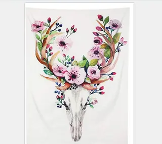 Nordic Flamingo Background Wall Hanging Bed Headboard Wall Hanging Room Tapestry - 150X230Cm