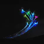LED Flashing Hair Braid Glowing Luminescent Hairpin Hair Ornament Girls LED Novetly Toys New Year Party Christmas - Colorful Bfl Braids - View 1