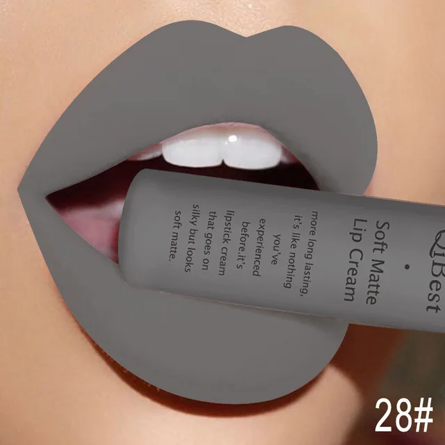 Qibest makeup brand matte lipstick - 28Color
