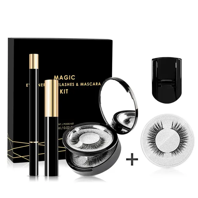 Self adhesive eyeliner eyelash set Black - Shop at LoveMi