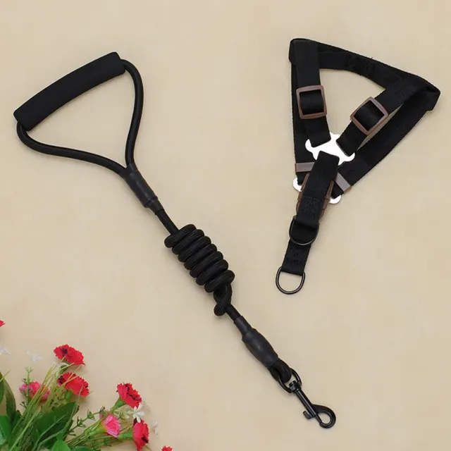 Pet supplies foam handle chest strap traction rope set Black - Shop at LoveMi