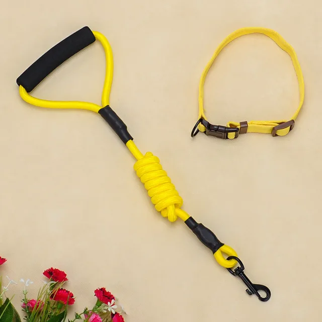 Pet supplies foam handle chest strap traction rope set Yellow - Shop at LoveMi