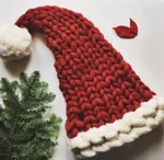 Parent-child Christmas hat - Claret-Child