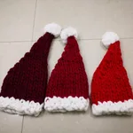 Parent-child Christmas hat - Wine Red