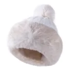 Ladies Winter Princess Hat Mongolian Hat - White