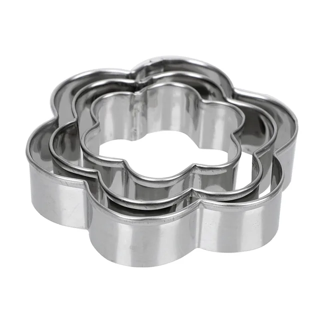 Stainless steel biscuit mould - Flower