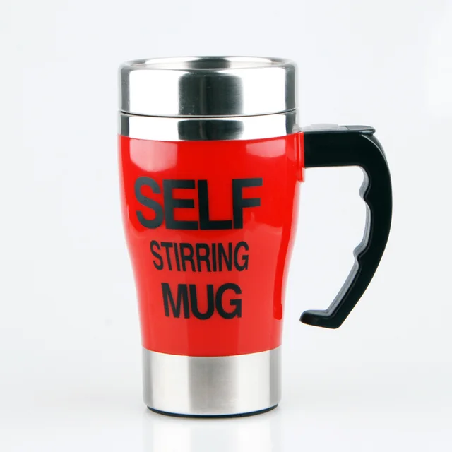 Automatic stirring coffee cup - Red