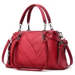 Handbag factory new autumn and winter fashion and embroidered lady handbag all-match Crossbody Bag - Red