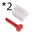 Large Manual Toothpaste Facial Cleanser Hand Cream Squeezer - 2Pcs Gules
