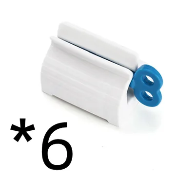Large Manual Toothpaste Facial Cleanser Hand Cream Squeezer 6Pcs Blue - Shop at LoveMi