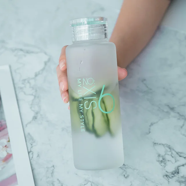 Frosted colored digital glass - Green 480Ml