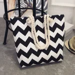 Large Capacity Casual Canvas Tote Bags - J