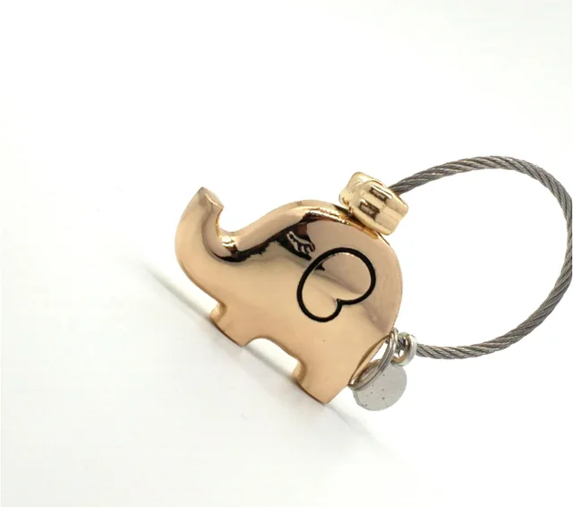 LOVE & FRIENDSHIP ELEPHANT KEYCHAINS Light Gold - Shop at LoveMi