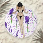 Fringed beach towel round bath towel beach towel - X348-150X150 Cm