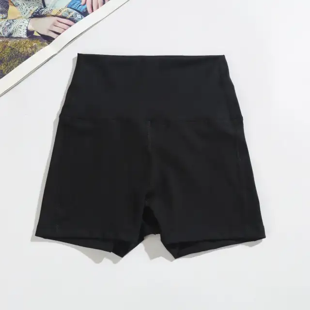 Women's Running Fitness Was Thin Seamless Shorts Black - Shop at LoveMi