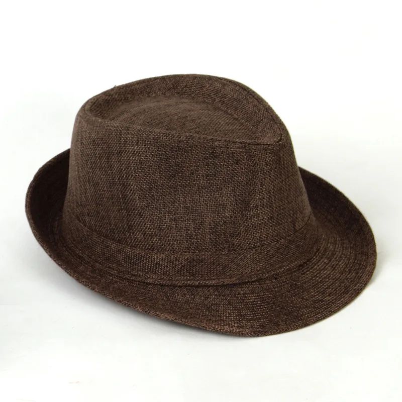 Manufacturers Supply Jazz Hat British Style Cotton And Linen Solid Color Top Hat - Shop at LoveMi