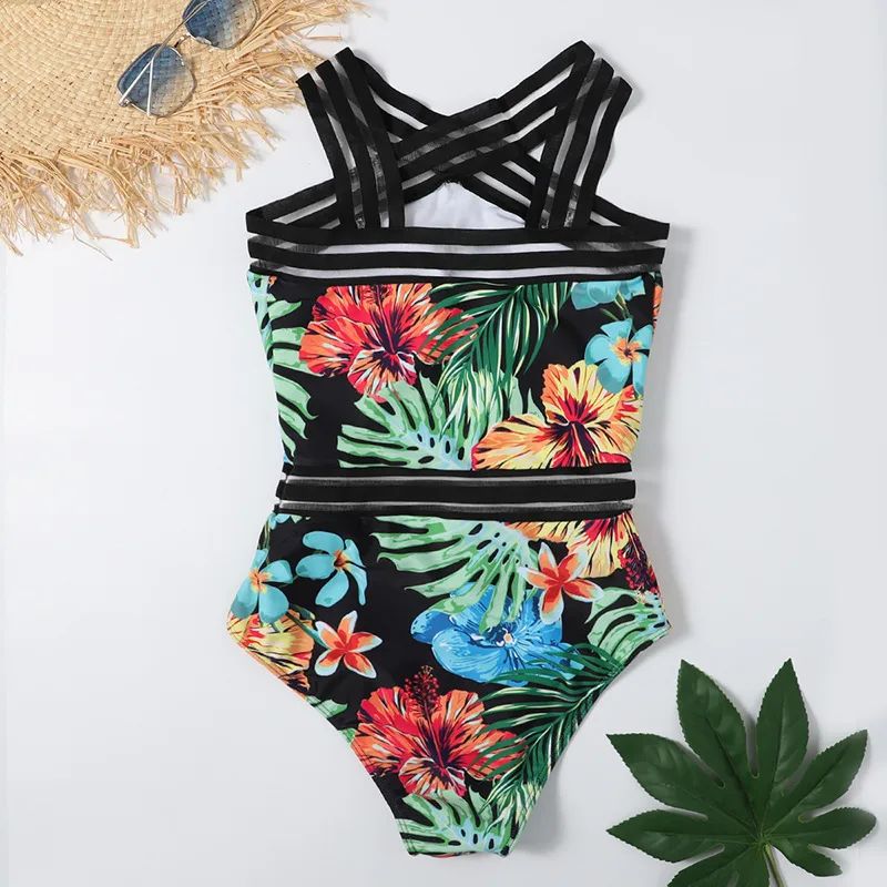 One piece Printed Bikini Black - Shop at LoveMi