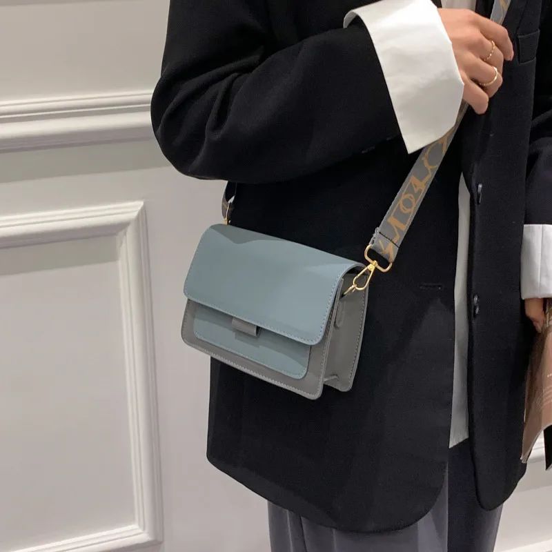 Fashion Casual Retro Simple Messenger Bag Blue - Shop at LoveMi