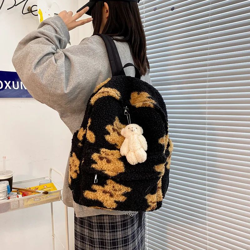 Ladies Fashion Korean Style Girls Backpack Black - Shop at LoveMi